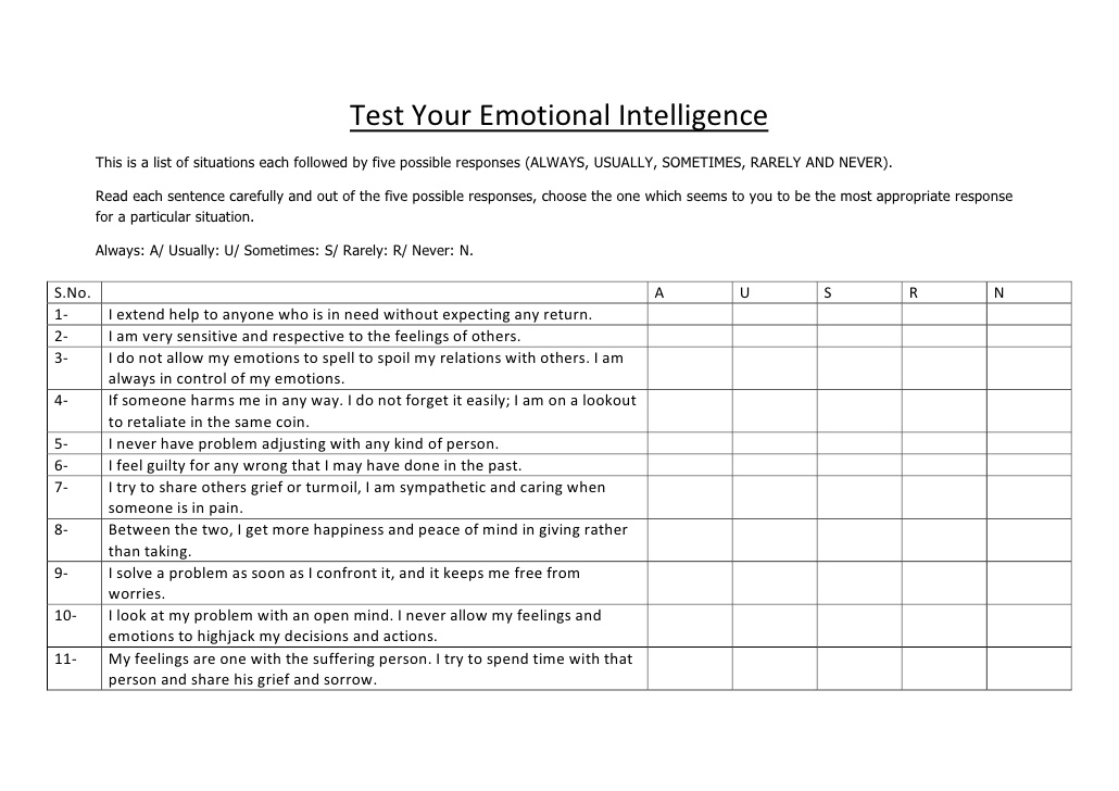 paf intelligence test download free